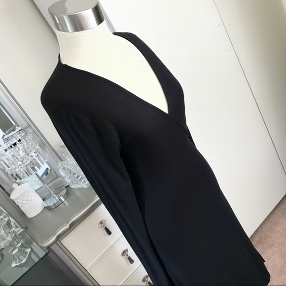 Black Wrap Dress - Picture 5 of 7